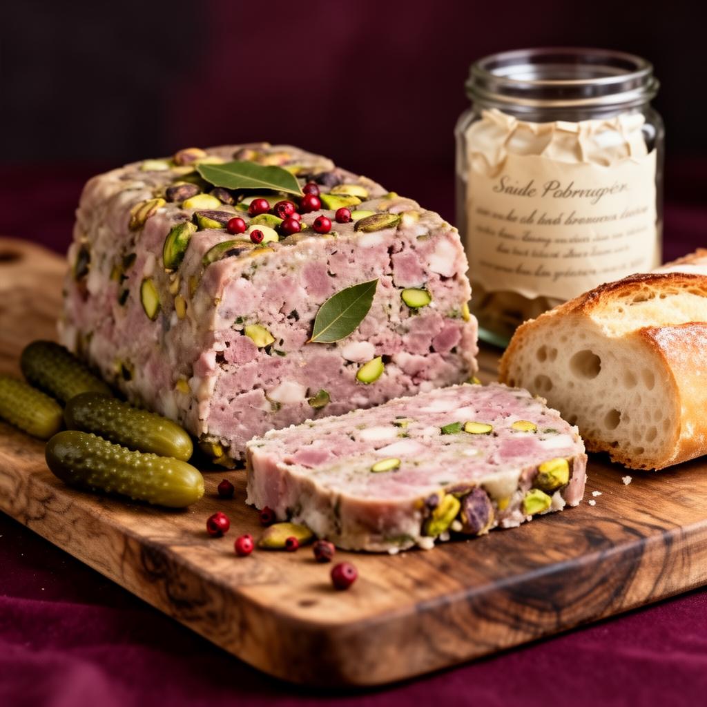 Jarre de terrine artisanale avec étiquette personnalisée